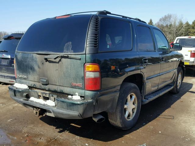 1GKEK63U31J240239 - 2001 GMC DENALI GREEN photo 4