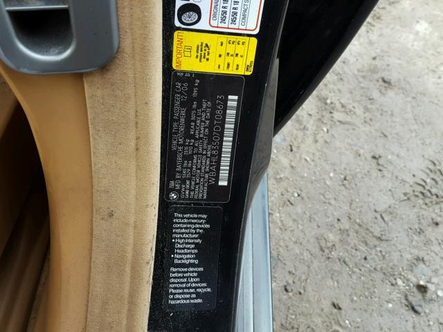WBAHL83507DT08673 - 2007 BMW ALPINA B7 შავი ფოტო 10