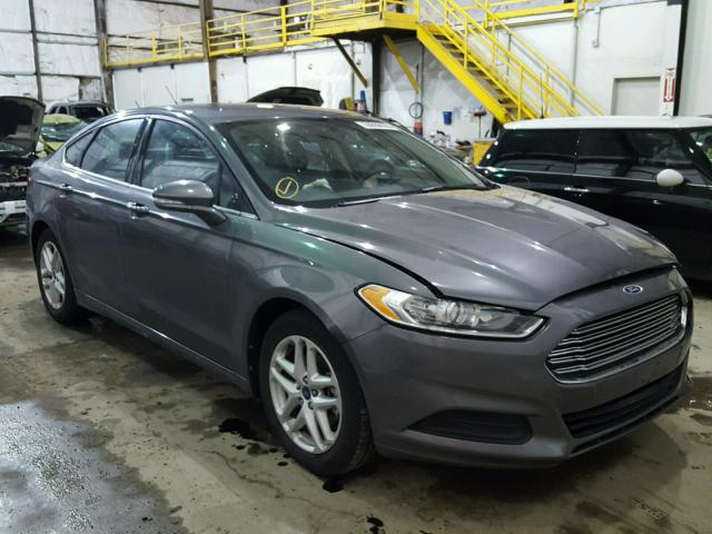 3FA6P0H73DR363489 - 2013 FORD FUSION SE GRAY photo 1