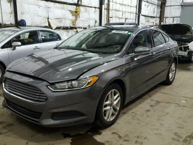 3FA6P0H73DR363489 - 2013 FORD FUSION SE GRAY photo 2