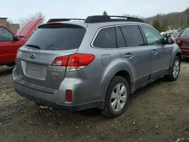 4S4BRBCC5B3333646 - 2011 SUBARU OUTBACK 2. SILVER photo 4