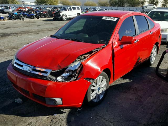 1FAHP35N58W103658 - 2008 FORD FOCUS SE RED photo 2