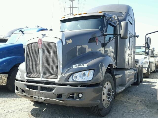 1XKAD49X59R939352 - 2009 KENWORTH CONSTRUCTI GRAY photo 2