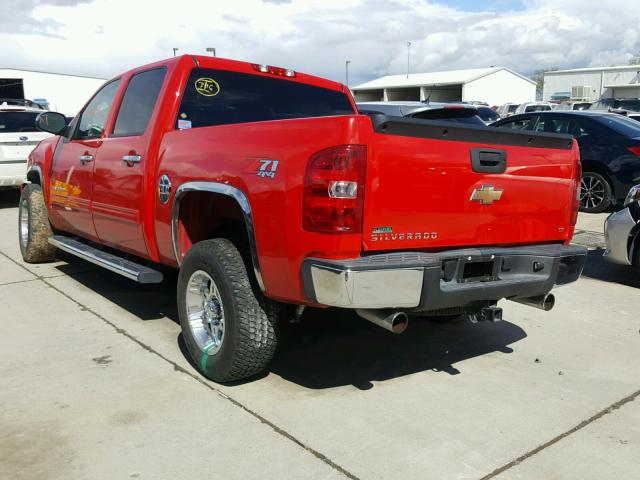 3GCPKSE34BG189127 - 2011 CHEVROLET SILVERADO RED photo 3