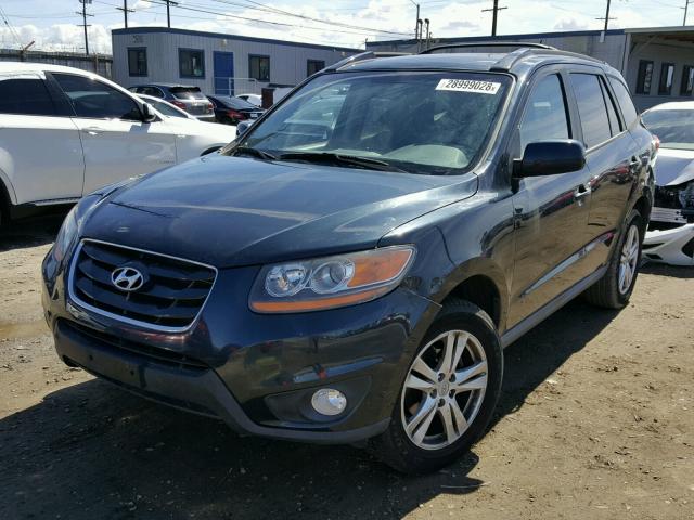 5NMSH4AG7AH357634 - 2010 HYUNDAI SANTA FE S BLUE photo 2