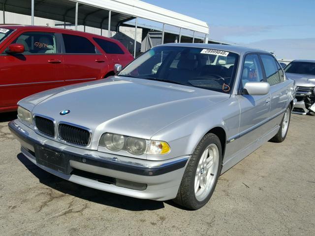 WBAGH83411DP22606 - 2001 BMW 740 IL SILVER photo 2