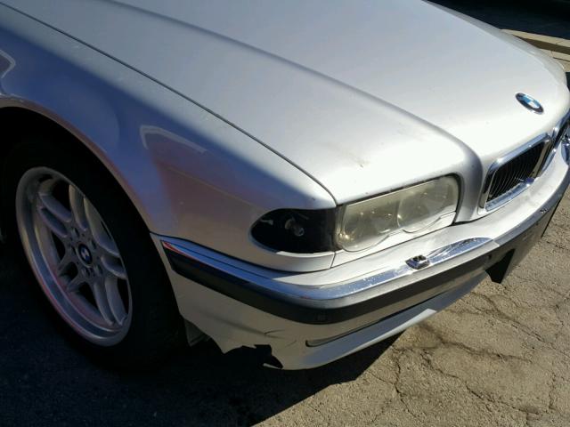 WBAGH83411DP22606 - 2001 BMW 740 IL SILVER photo 9