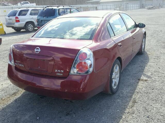 1N4AL11D36N404429 - 2006 NISSAN ALTIMA S MAROON photo 4