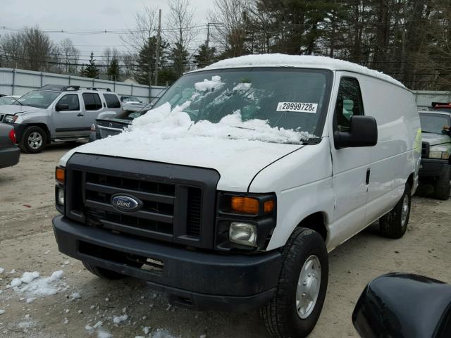 1FTNE1EW5ADA02296 - 2010 FORD ECONOLINE WHITE photo 2