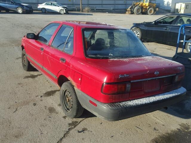 JN1EB31P9PU204220 - 1993 NISSAN SENTRA E RED photo 3