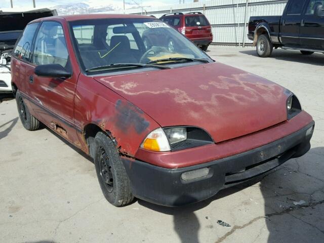 2C1MR2468P6729993 - 1993 GEO METRO RED photo 1