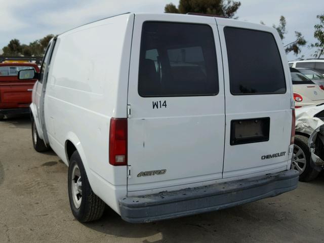 1GCDM19W71B130396 - 2001 CHEVROLET ASTRO WHITE photo 3