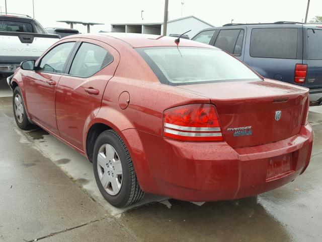 1B3LC46K68N687280 - 2008 DODGE AVENGER SE RED photo 3