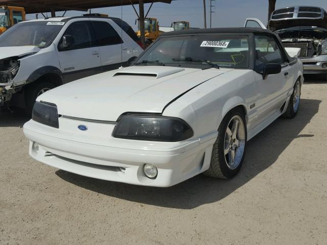 1FACP45E1LF171786 - 1990 FORD MUSTANG GT WHITE photo 2