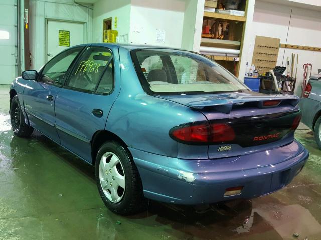 1G2JB5246X7524531 - 1999 PONTIAC SUNFIRE SE BLUE photo 3