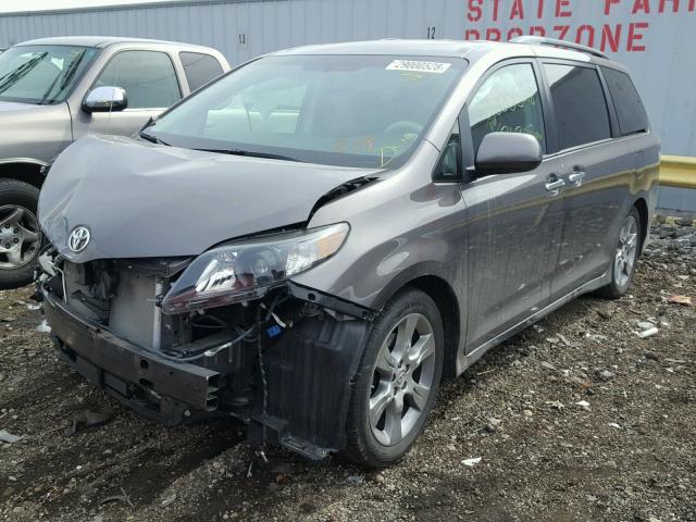 5TDXK3DC7DS353143 - 2013 TOYOTA SIENNA SPO GRAY photo 2