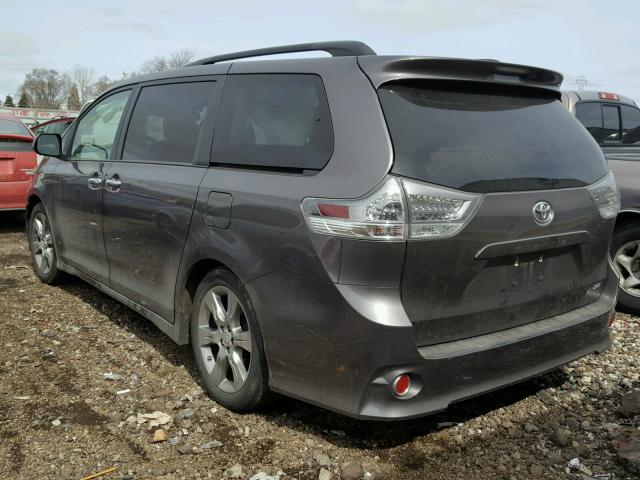 5TDXK3DC7DS353143 - 2013 TOYOTA SIENNA SPO GRAY photo 3