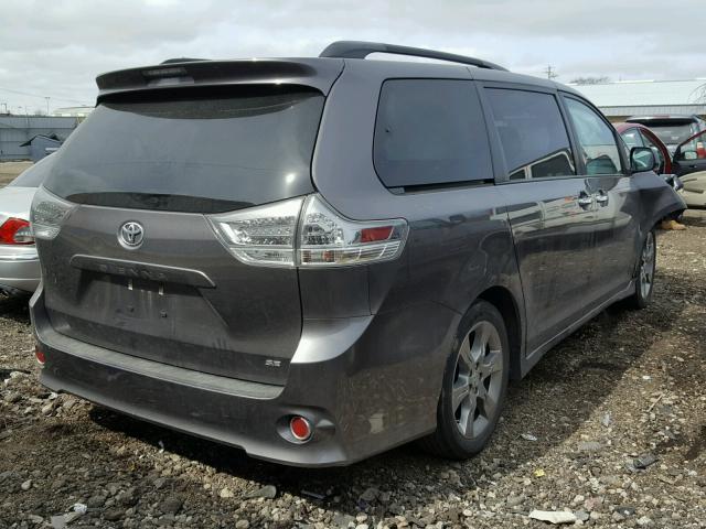 5TDXK3DC7DS353143 - 2013 TOYOTA SIENNA SPO GRAY photo 4