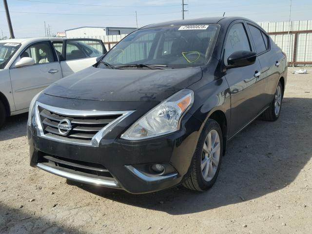 3N1CN7AP5FL885748 - 2015 NISSAN VERSA S BLACK photo 2