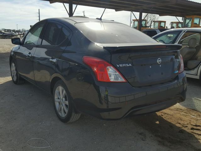 3N1CN7AP5FL885748 - 2015 NISSAN VERSA S BLACK photo 3