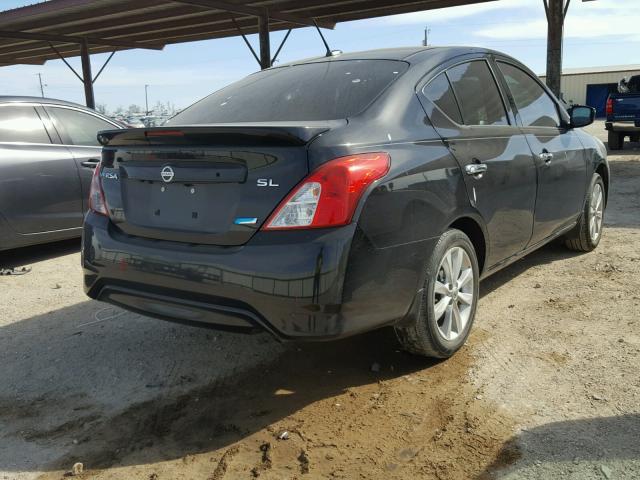 3N1CN7AP5FL885748 - 2015 NISSAN VERSA S BLACK photo 4