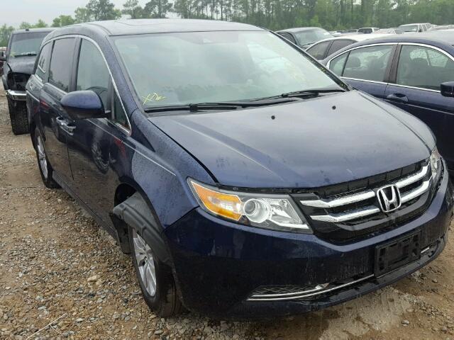 5FNRL5H63HB005338 - 2017 HONDA ODYSSEY EX BLUE photo 1