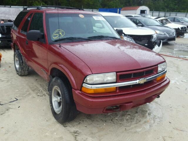 1GNCT18W7YK103829 - 2000 CHEVROLET BLAZER RED photo 1