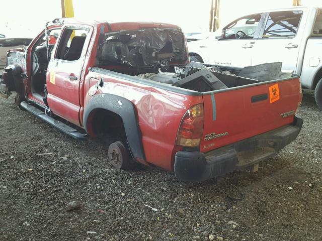 3TMJU62N86M012259 - 2006 TOYOTA TACOMA DOU RED photo 3