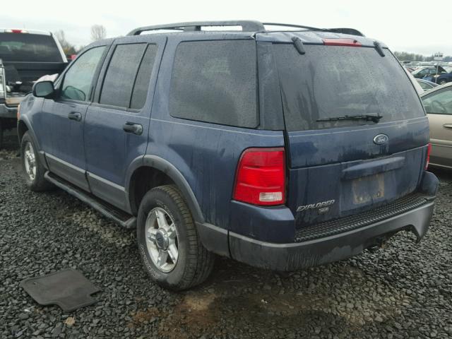 1FMZU73K63ZA66789 - 2003 FORD EXPLORER X BLUE photo 3