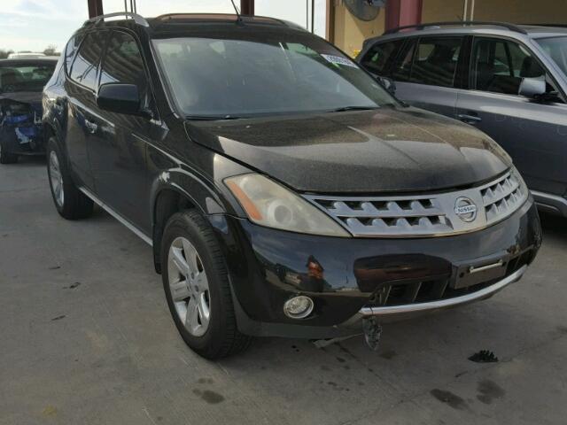 JN8AZ08WX7W656270 - 2007 NISSAN MURANO SL BLACK photo 1