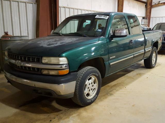 1GCEK19T5YE120412 - 2000 CHEVROLET SILVERADO GREEN photo 2