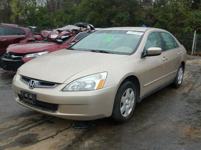 1HGCM56475A027594 - 2005 HONDA ACCORD LX GOLD photo 2