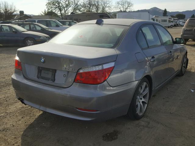 WBANW13558CZ79281 - 2008 BMW 535 I GRAY photo 4