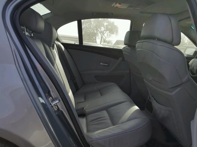 WBANW13558CZ79281 - 2008 BMW 535 I GRAY photo 6