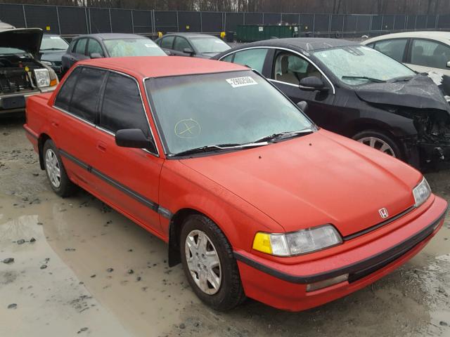 1HGED3655LL013071 - 1990 HONDA CIVIC LX RED photo 1