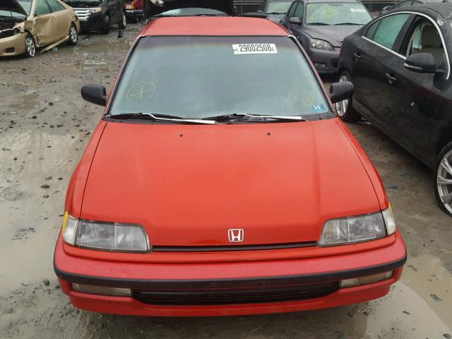 1HGED3655LL013071 - 1990 HONDA CIVIC LX RED photo 10