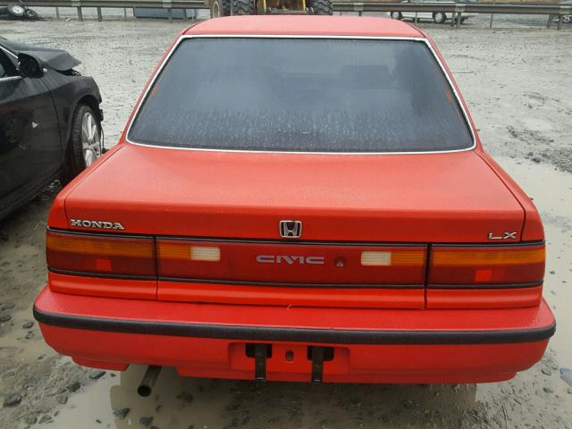 1HGED3655LL013071 - 1990 HONDA CIVIC LX RED photo 9