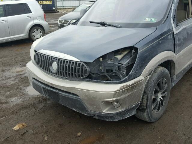 3G5DA03E24S566107 - 2004 BUICK RENDEZVOUS BLUE photo 9