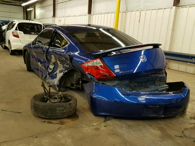 1HGCS12708A023941 - 2008 HONDA ACCORD EX BLUE photo 3