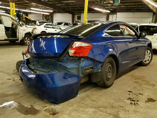 1HGCS12708A023941 - 2008 HONDA ACCORD EX BLUE photo 4