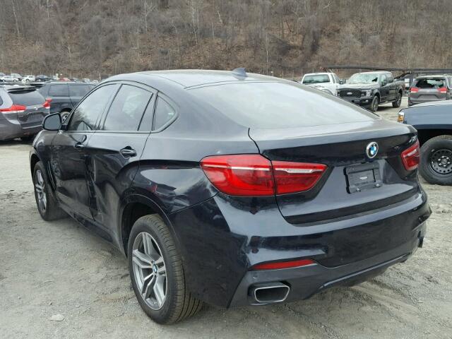 5UXKU2C53G0N80062 - 2016 BMW X6 XDRIVE3 BLACK photo 3