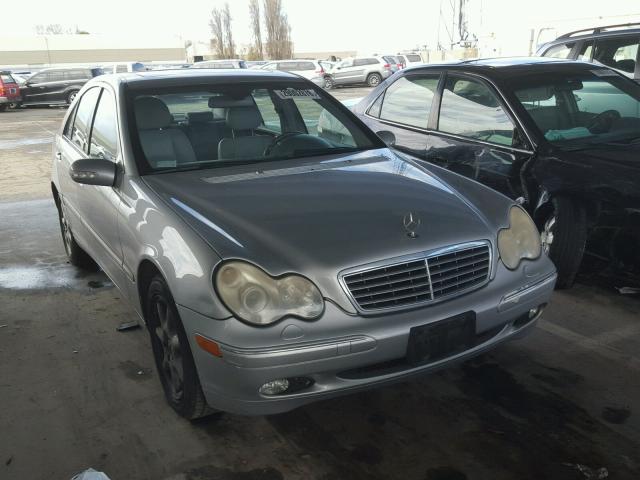 WDBRF61J14F554570 - 2004 MERCEDES-BENZ C 240 SILVER photo 1