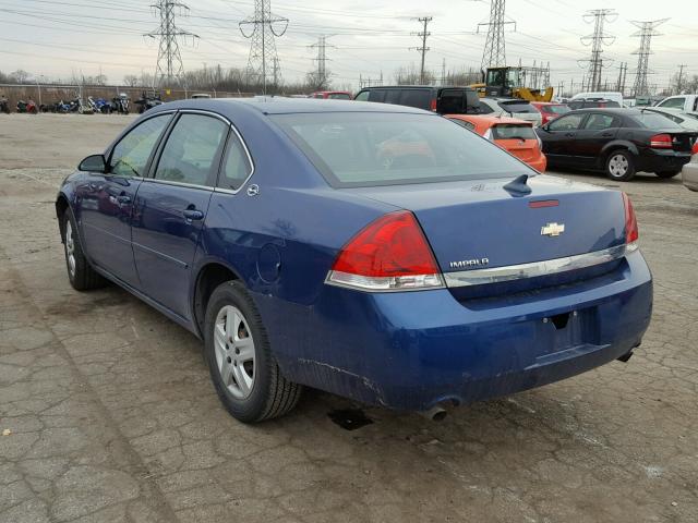 2G1WS581169399927 - 2006 CHEVROLET IMPALA POL BLUE photo 3