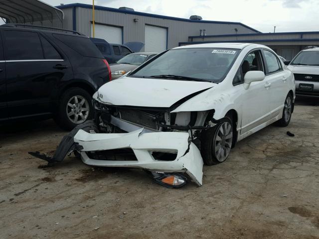 19XFA1F82BE034350 - 2011 HONDA CIVIC EX WHITE photo 2