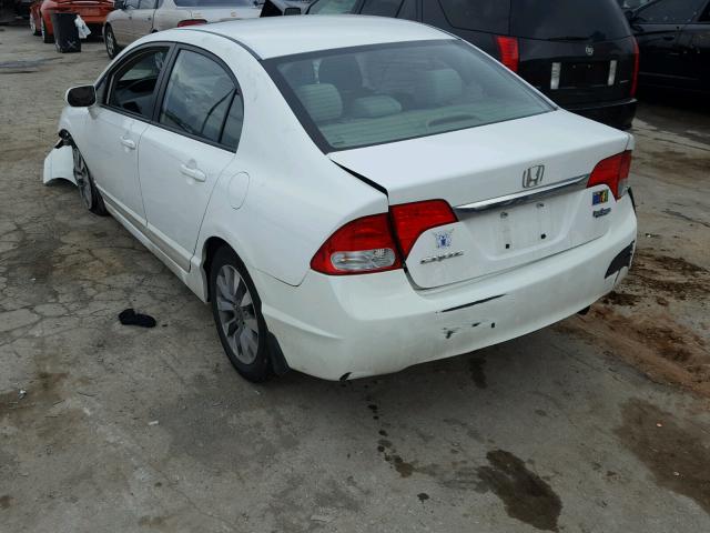 19XFA1F82BE034350 - 2011 HONDA CIVIC EX WHITE photo 3