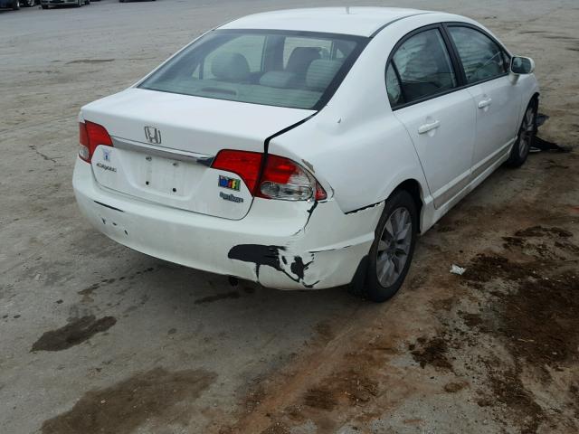 19XFA1F82BE034350 - 2011 HONDA CIVIC EX WHITE photo 4