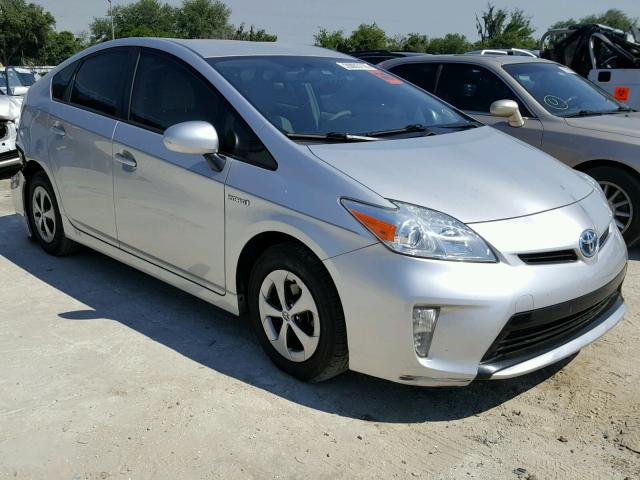 JTDKN3DU3D0344632 - 2013 TOYOTA PRIUS SILVER photo 1