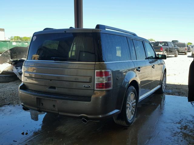 2FMGK5C82DBD38989 - 2013 FORD FLEX SEL BROWN photo 4