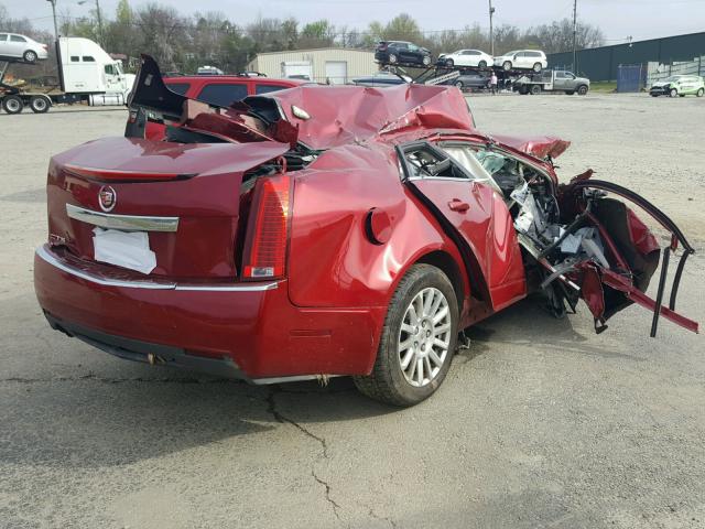 1G6DA5E5XC0112327 - 2012 CADILLAC CTS RED photo 4