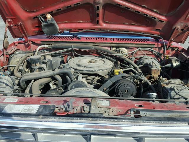 1FTHF36L8GPA81156 - 1986 FORD F350 RED photo 7